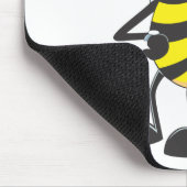 カスタムなワイシャツ: 待っている苛立たせられた蜂のワイシャツ マウスパッド (コーナー)