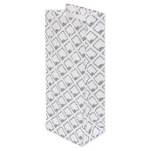 カスタムなワインのギフトバッグ-ロゴパターン ワインギフトバッグ (裏面アングル)