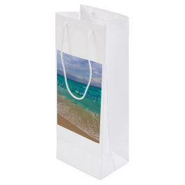 カスタムなワインのギフト袋のビーチ結婚式 ワインギフトバッグ