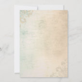 カスタムなヴィンテージのクラシカルな結婚式招待状 招待状 (裏面)