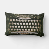 カスタムなヴィンテージのタイプライターのLumbarの枕 ランバークッション (裏面)