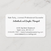 カスタムなヴィンテージの人間の脳のイラストレーション 名刺 (裏面)