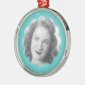 カスタムなヴィンテージの写真 メタルオーナメント (左)