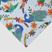 カスタムなヴィンテージの孔雀の花柄 薄葉紙 (詳細)