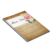 カスタムなヴィンテージの楽譜のノート ノートブック (右側)