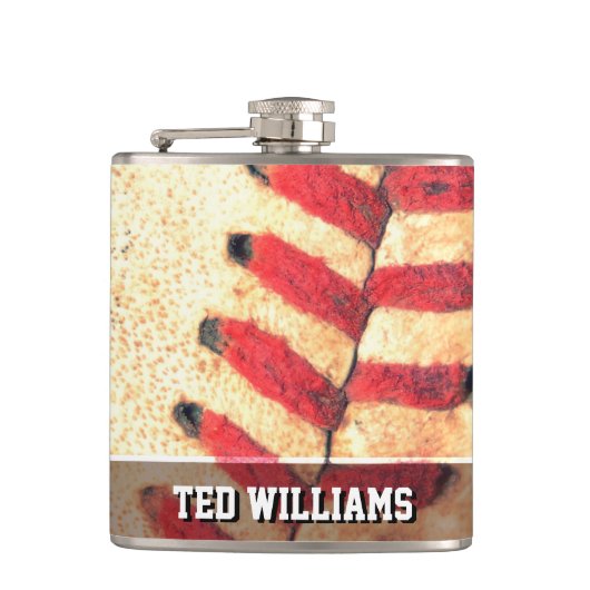 カスタムなヴィンテージの野球の球 フラスク (正面)