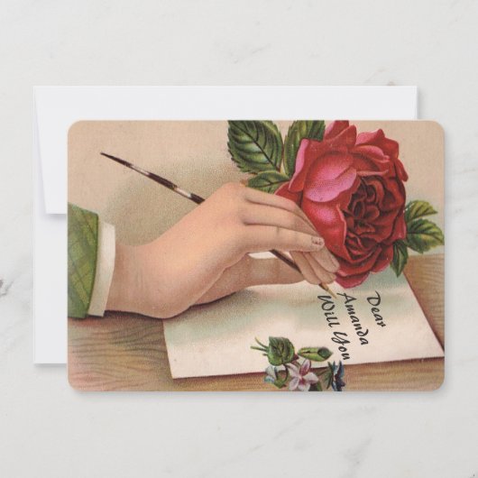 カスタムなヴィンテージは私の新婦付添人またはメイド・オブ・オーナー(花嫁付き添い人)です 招待状 (正面)