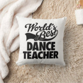 カスタムな世界で最も最高のなダンスの先生のノベルティ クッション (ブランケット)