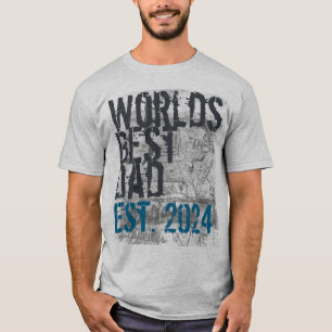 カスタムな世界で最も最高のなパパのグランジな父の日 Tシャツ