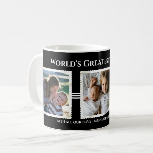 カスタムな世界で最も素晴らしい祖父|の写真 コーヒーマグカップ (正面左)