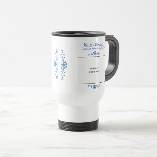 カスタムな世界の最も素晴らしいCatahoulaのヒョウ犬の組合せ トラベルマグ (正面右)