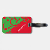 カスタムな両面クリスマスツリー ラゲッジタグ (裏面横)
