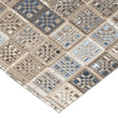 カスタムな中立モザイク・タイルの芸術 ショートテーブルランナー (コーナー)