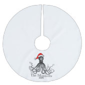 カスタムな休日の航海のなタコのヴィンテージKraken ブラッシュドポリエステルツリースカート (正面)