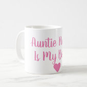 カスタムな伯母さんIs My Bestie Mug コーヒーマグカップ (正面左)