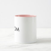 カスタムな信号器11ozのマグ-ピンクの唇及びハンドル マグカップ (中央)