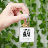 カスタムな優れた正方形のKeychain (大きい) キーホルダー (手)