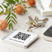 カスタムな優れた正方形のKeychain (大きい) キーホルダー (側面)