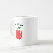 カスタムな先生の名前 コーヒーマグカップ (正面左)