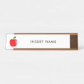 カスタムな先生の名前 デスクネームプレート (正面)