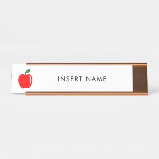 カスタムな先生の名前 デスクネームプレート (正面)