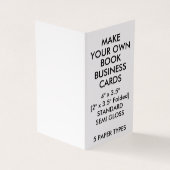 カスタムな光沢のある本は2"折りました名刺をx 3.5" 名刺 (外部)