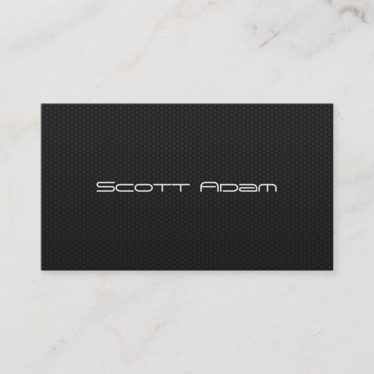 カスタムな六角形の蜜蜂の巣カーボン繊維 名刺 (正面)