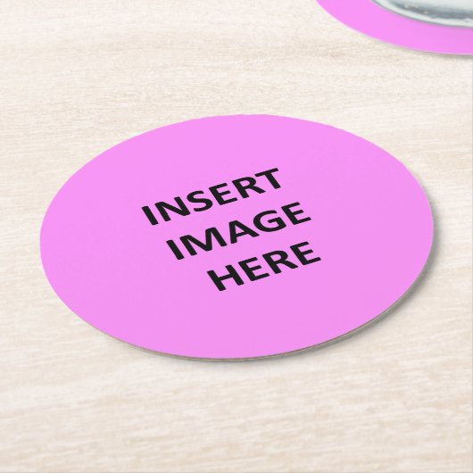 カスタムな円形のパルプ板コースターのテンプレート ラウンドペーパーコースター (アングル)