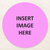 カスタムな円形のパルプ板コースターのテンプレート ラウンドペーパーコースター (正面)