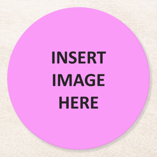 カスタムな円形のパルプ板コースターのテンプレート ラウンドペーパーコースター (正面)