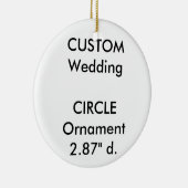 カスタムな円形の陶磁器のぶら下がったなオーナメントの装飾 セラミックオーナメント (右)