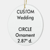 カスタムな円形の陶磁器のぶら下がったなオーナメントの装飾 セラミックオーナメント (左)