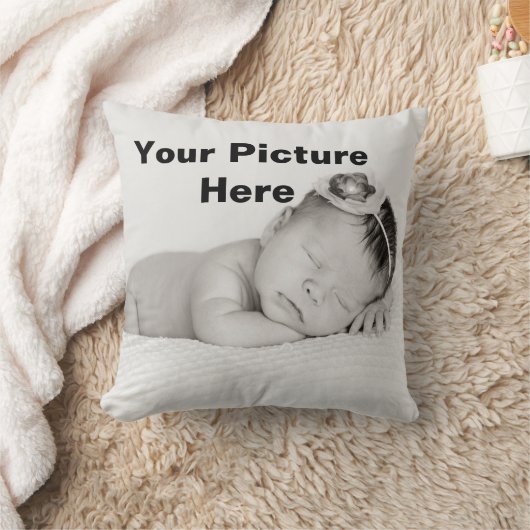 カスタムな写真あなたの上等のパーソナライズなベビーの枕 クッション (ブランケット)