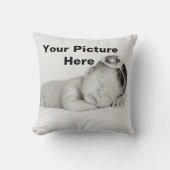 カスタムな写真あなたの上等のパーソナライズなベビーの枕 クッション (正面)
