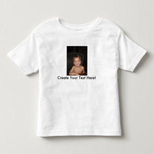 カスタムな写真および文字が付いている幼児のワイシャツ トドラーTシャツ