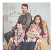 カスタムな写真および文字の記憶立方体 フォトキューブ (正面)