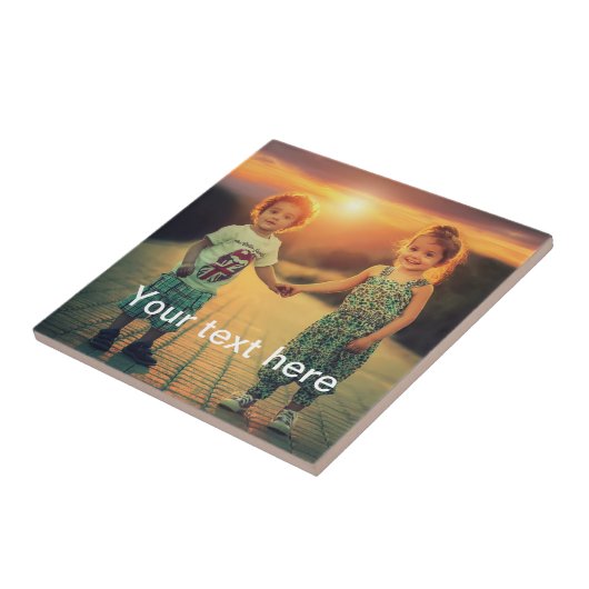 カスタムな写真および文字 タイル (側面)