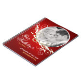 カスタムな写真とのウェディングプランナーかゲストブック ノートブック (左側)