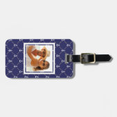 カスタムな写真のいかりパターン ラゲッジタグ (正面横)