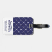 カスタムな写真のいかりパターン ラゲッジタグ (裏面横)