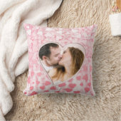 カスタムな写真のエレガントなバレンタインデーの枕 クッション (ブランケット)
