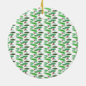 カスタムな写真のクリスマスのオーナメント セラミックオーナメント (裏面)