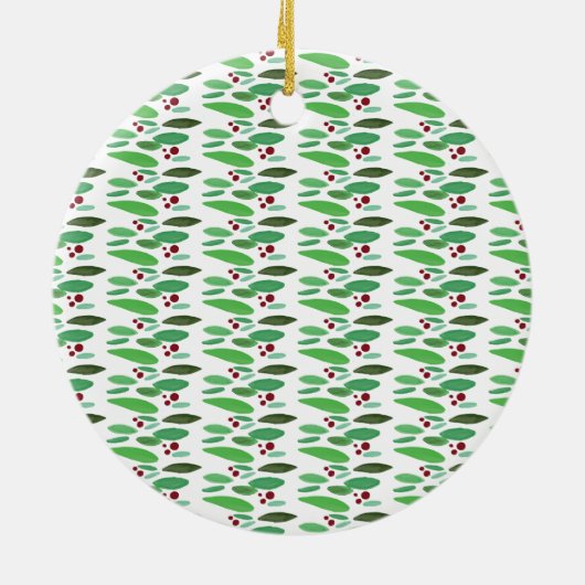 カスタムな写真のクリスマスのオーナメント セラミックオーナメント (裏面)