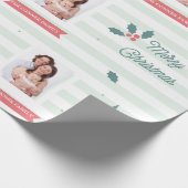 カスタムな写真のクリスマスの包装紙 ラッピングペーパー (角)