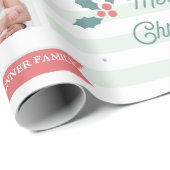 カスタムな写真のクリスマスの包装紙 ラッピングペーパー (ロールコーナー)