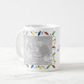 カスタムな写真のクリスマスの照明のマグ コーヒーマグカップ (正面左)