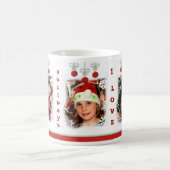 カスタムな写真のクリスマスの祖母のマグ コーヒーマグカップ (中央)