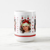 カスタムな写真のクリスマスの祖父のマグ コーヒーマグカップ (中央)