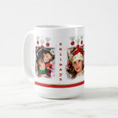 カスタムな写真のクリスマスの祖父のマグ コーヒーマグカップ (正面左)