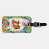 カスタムな写真のゴクラクチョウカ属パターン ラゲッジタグ (正面横)